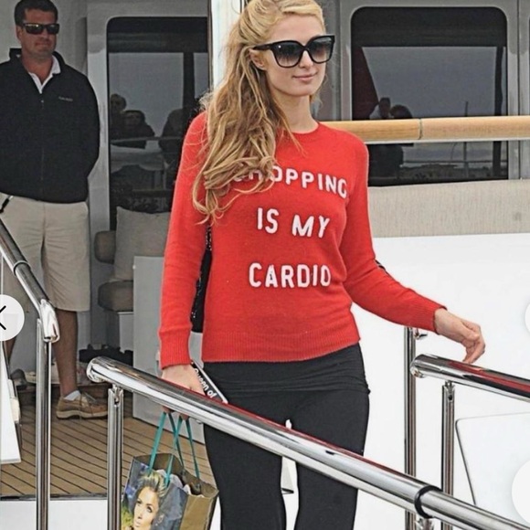 LAST CHANCE | Wildfox White Label Shopping is My Cardio Angora Blend Red Sweater - Picture 1 of 9